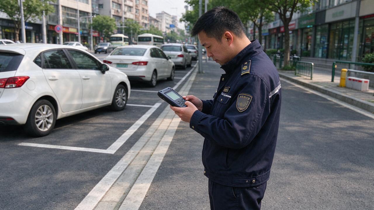 某县级市城市级路内停车管理项目 现场图3