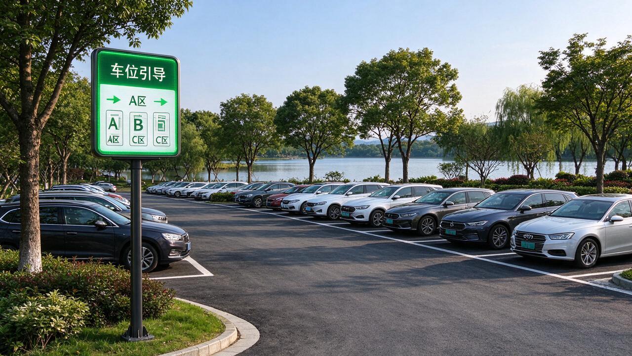 无锡蠡湖湾停车场智慧化改造项目 现场图3